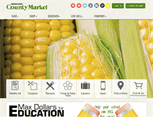 Tablet Screenshot of mycountymarket.com